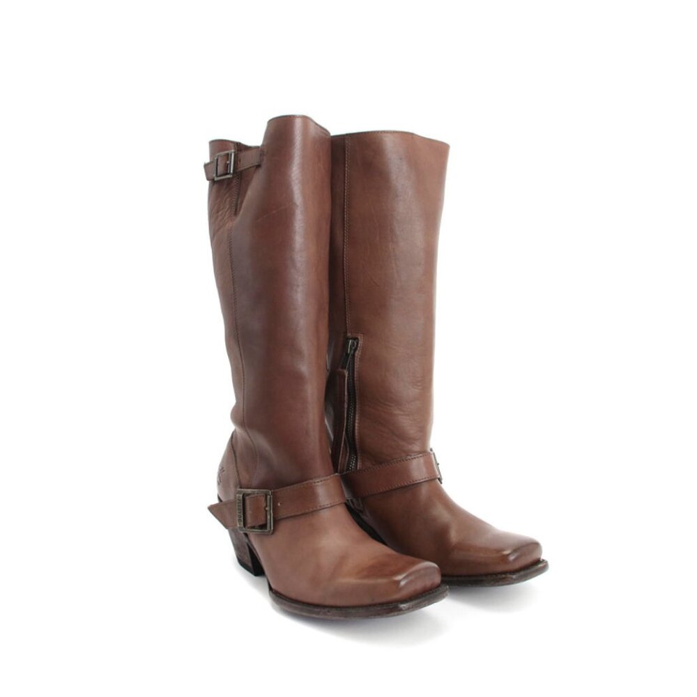 John Fluevog I Believe High Sheryl Tall Boot With Buckles Women's Size 8.5 US